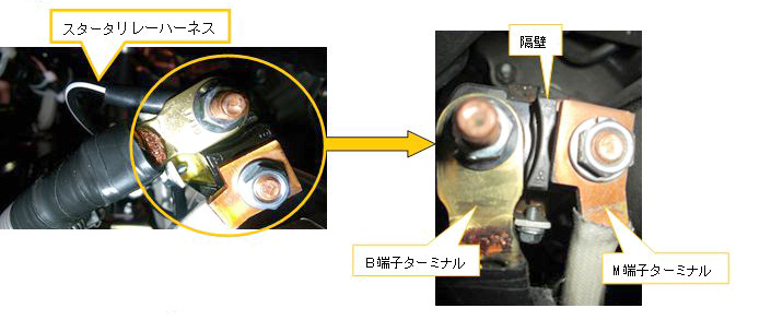 三菱ふそうトラック・バス株式会社 大中型バスのスタータモータ取り付けについて